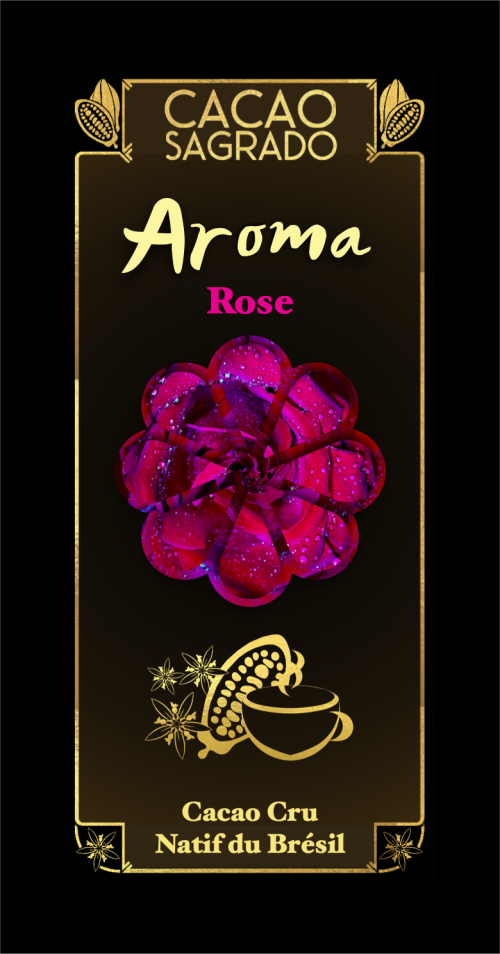 Cacao du Brésil à la Rose de Damas, 150gr-240gr